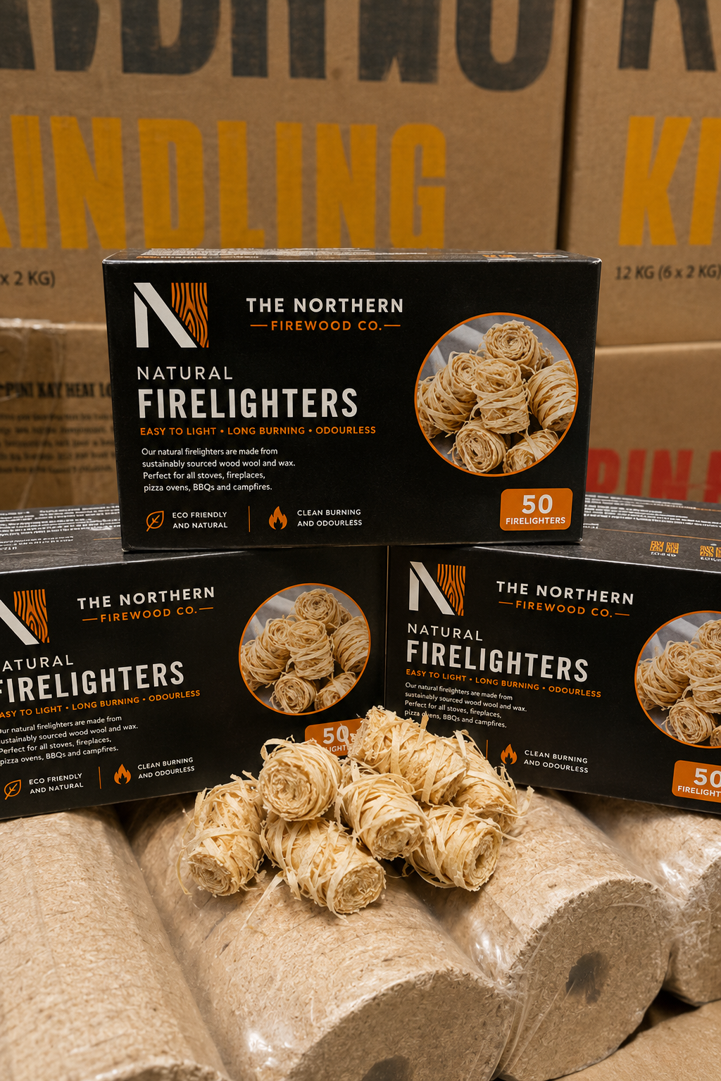 Northern Firewood Eco-Friendly Wood Wool Firelighters